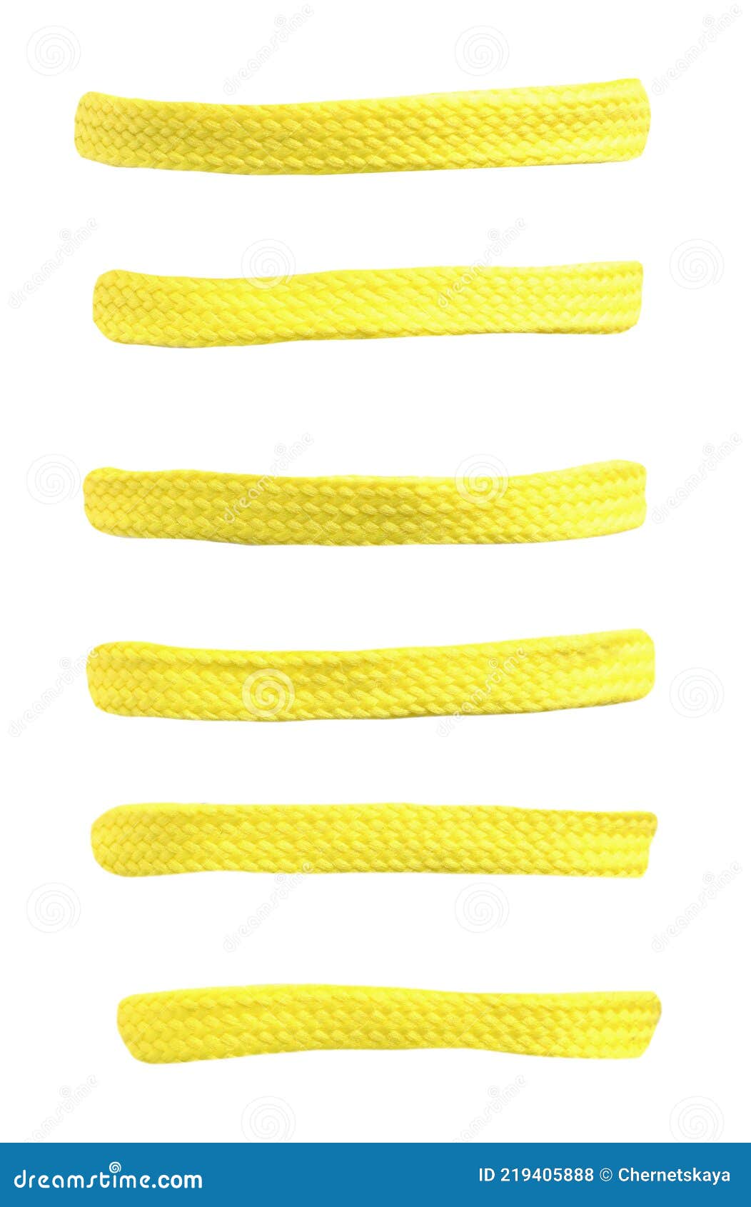 Yellow Shoe Laces Isolated on White Stock Photo Image of laces
