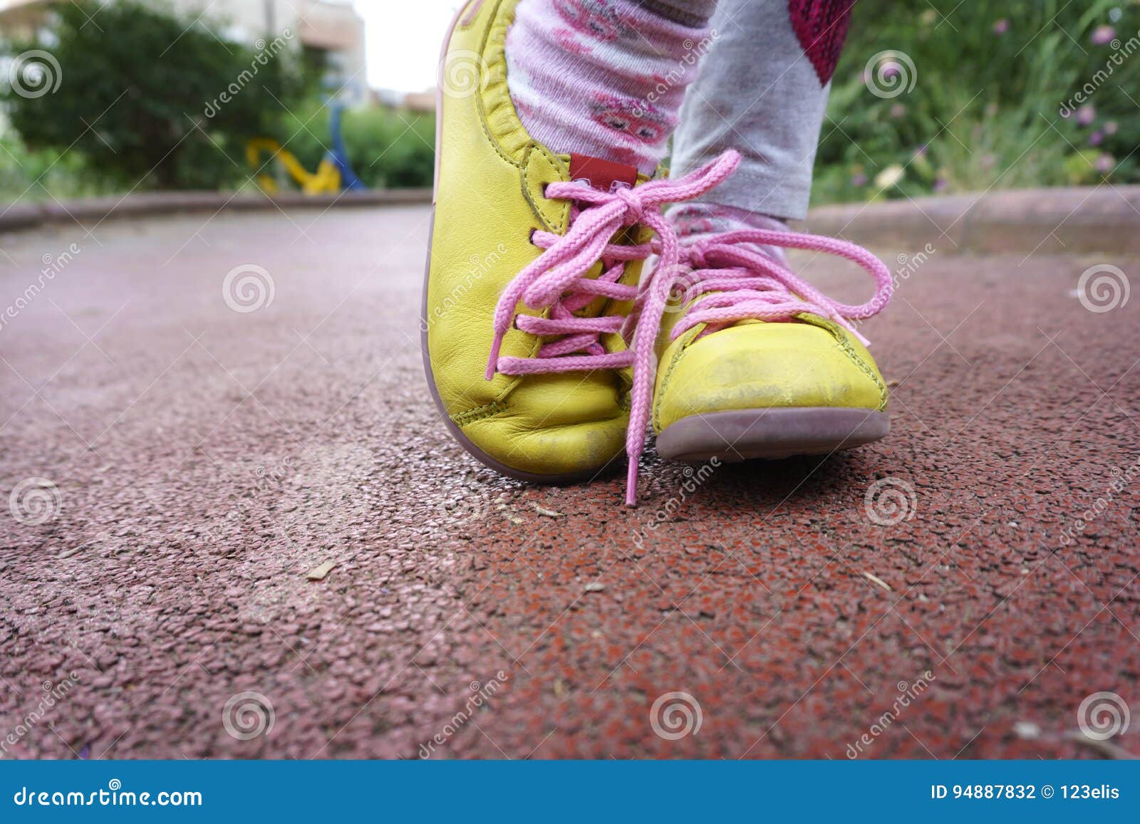 Yellow shoes stock photo. Image of clothing, shoes, walking 94887832