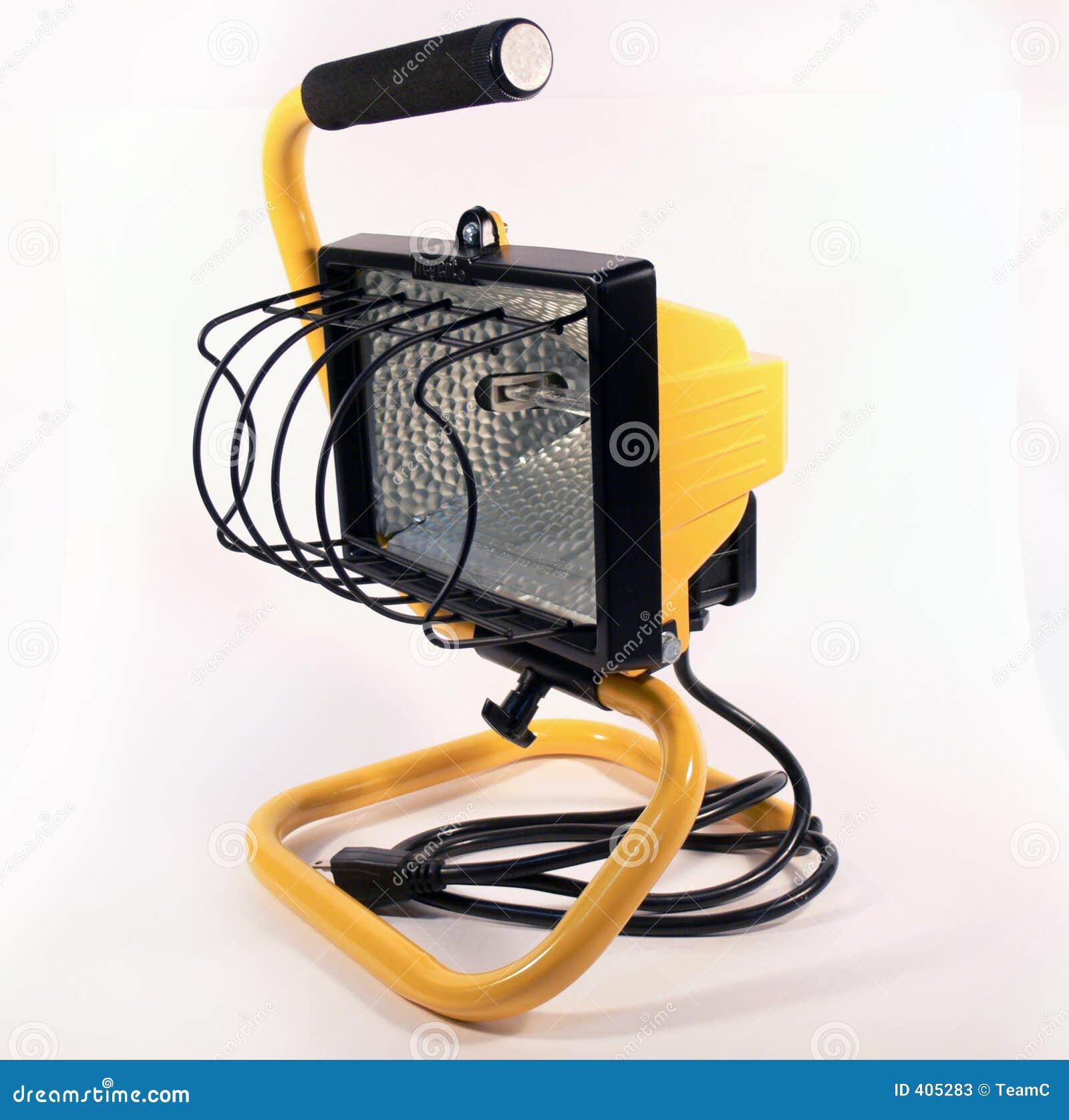 Yellow Shop Light stock image. Image of white, lite, lamp 405283