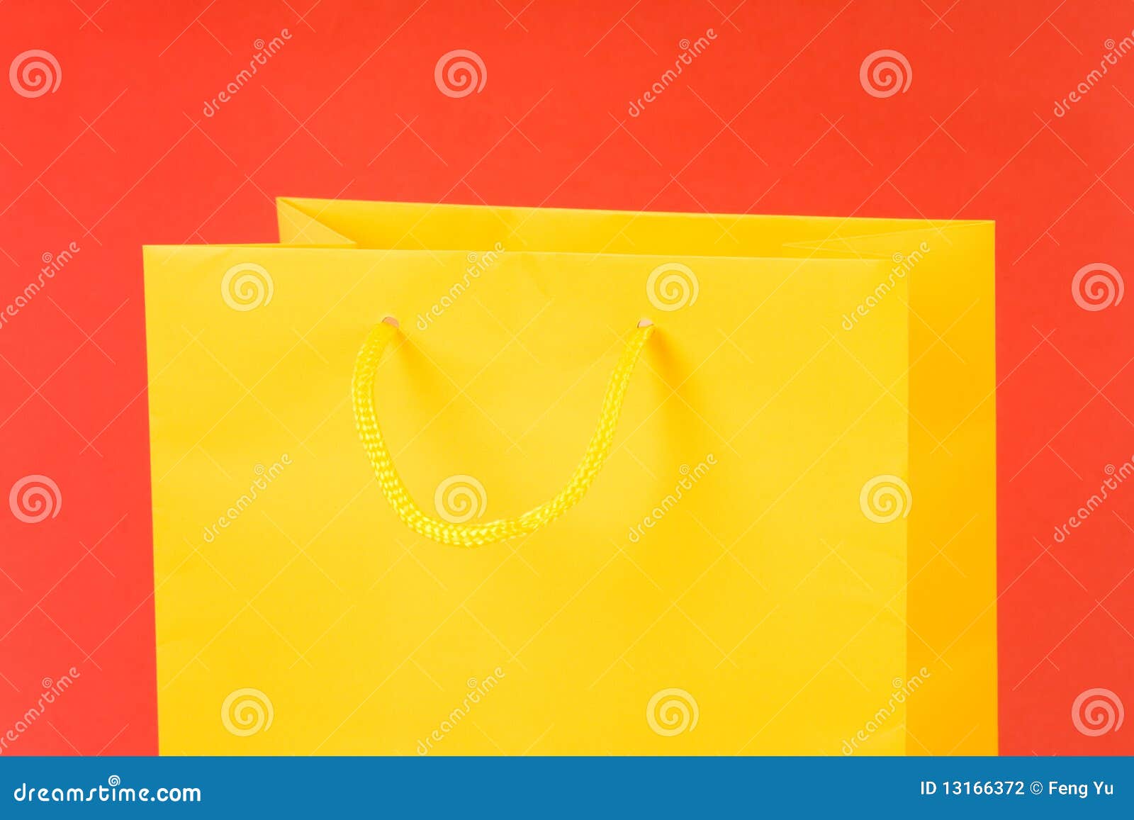 Yellow Shopping Bag stock photo. Image of paper, single 13166372