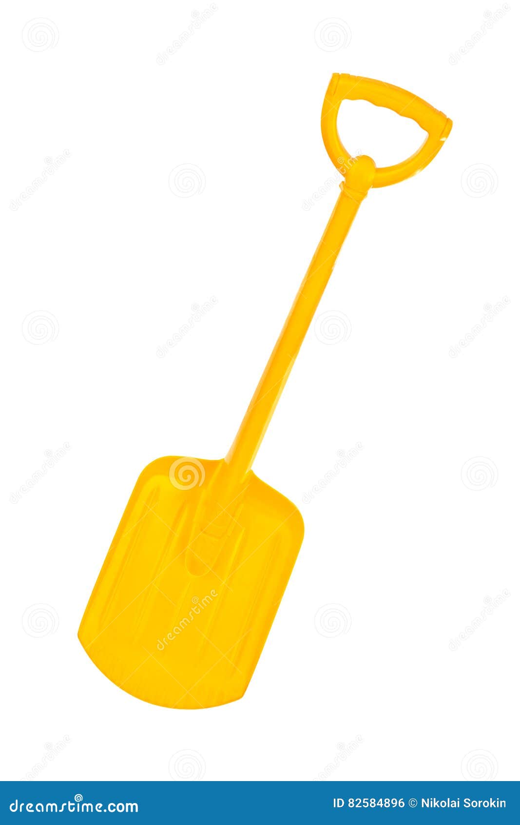 Yellow Shovel stock photo. Image of season, color, garden 82584896