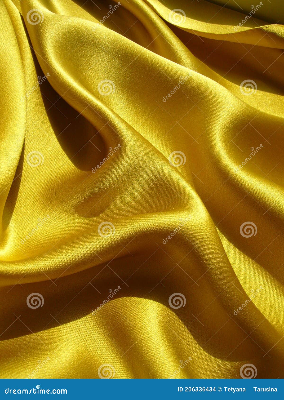 Yellow Silk Fabric. Natural Silk Stock Photo Image of produce