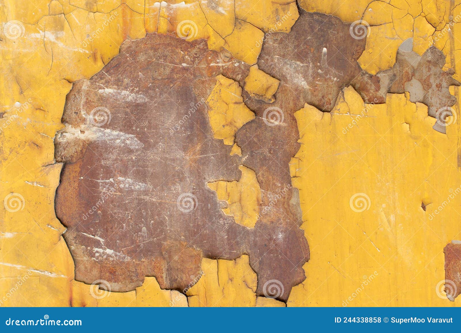 Yellow Slips Off the Rusted Iron Stock Photo Image of loader, border