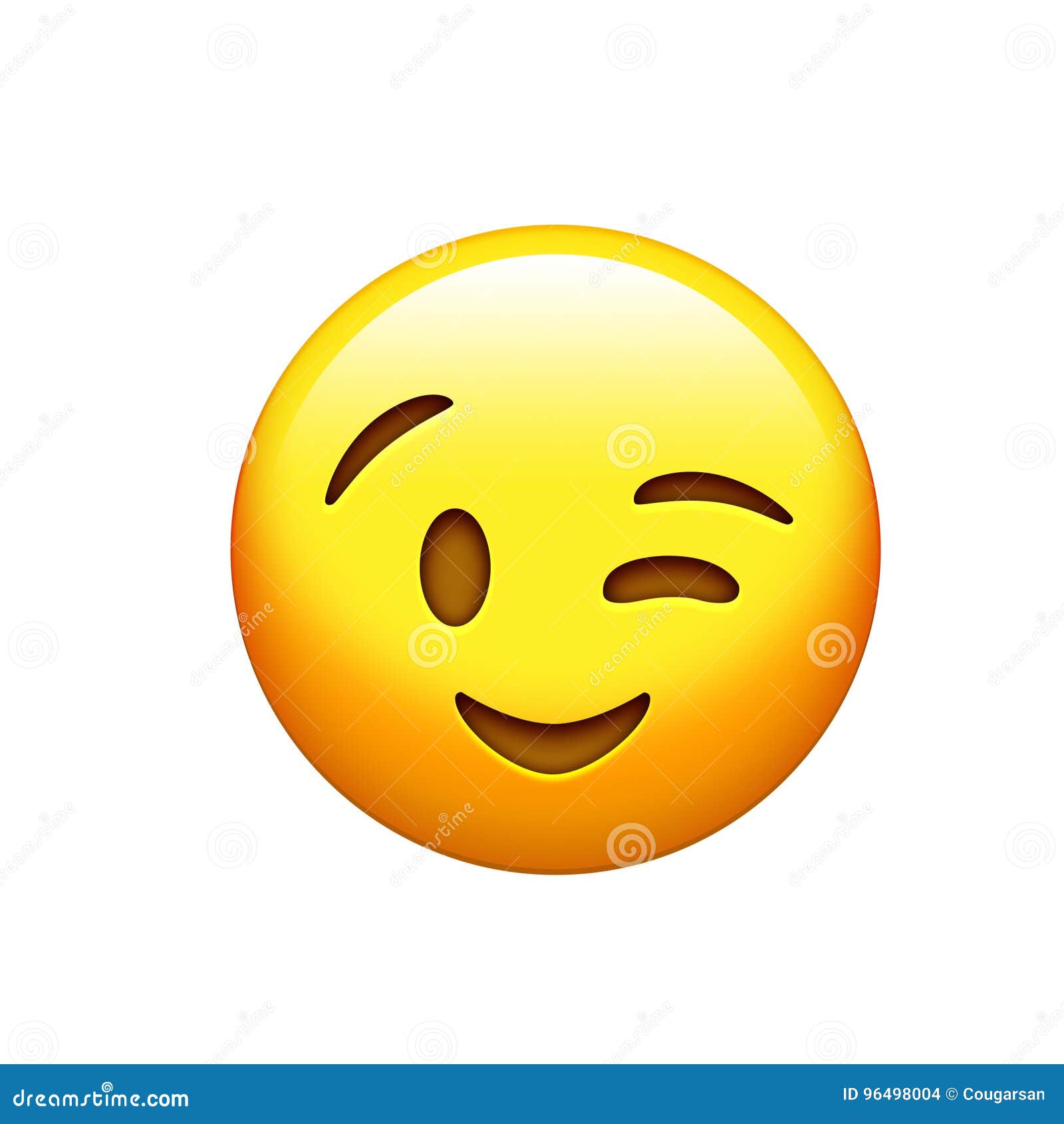 yellow smiley face and single wink icon
