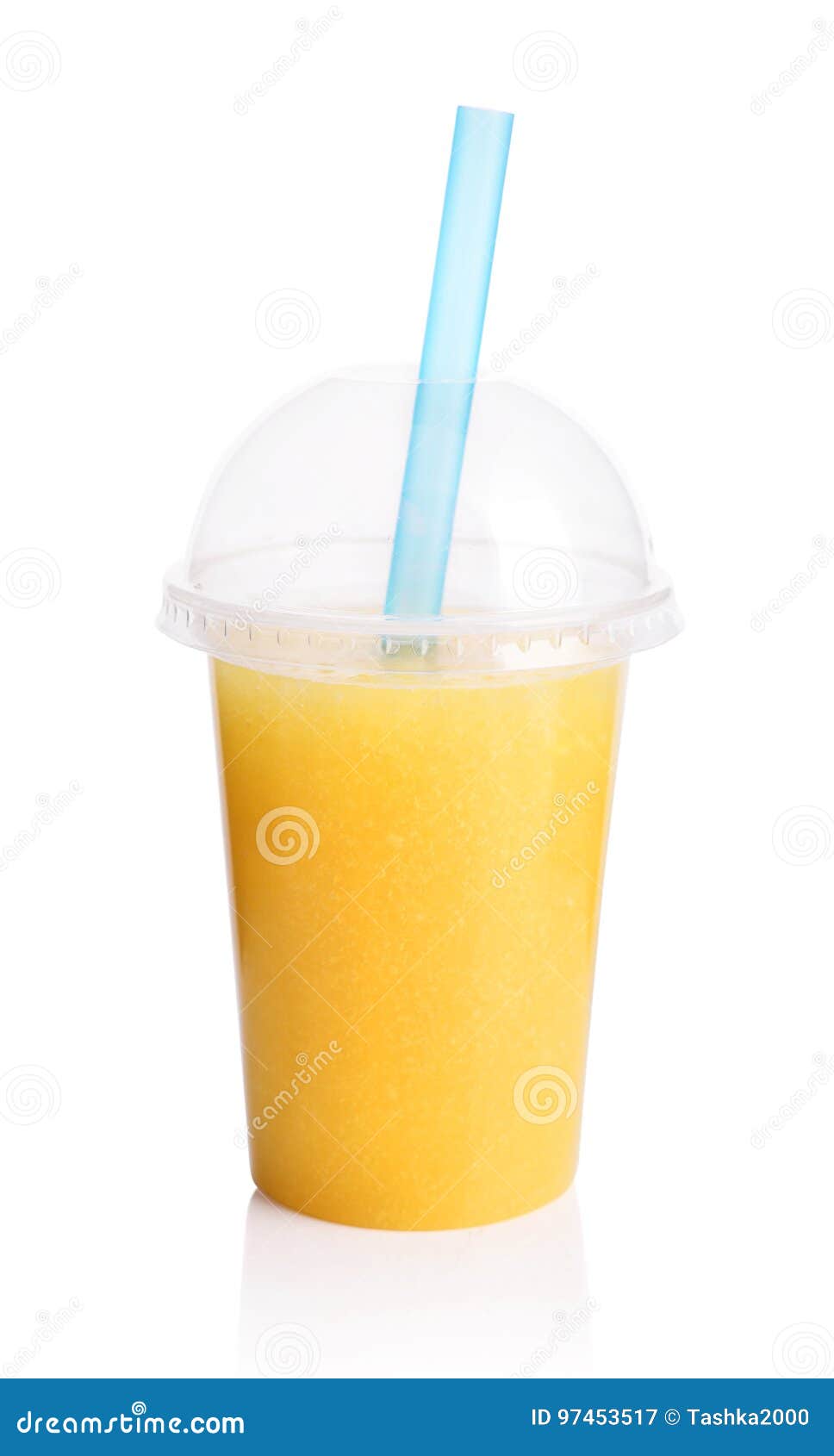 Download Yellow Smoothie In Plastic Transparent Cup Stock Image Image Of Cool Freshness 97453517 Yellowimages Mockups