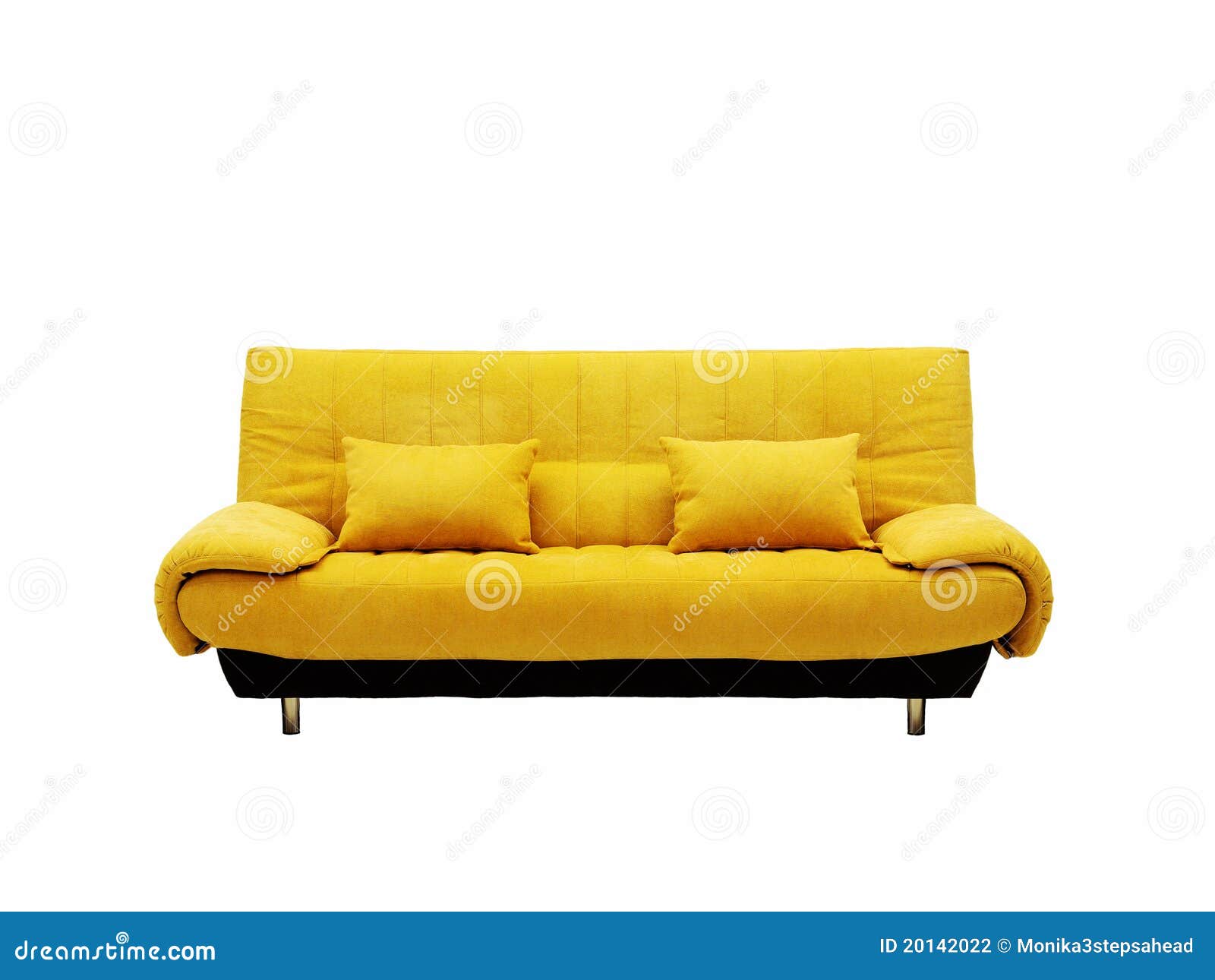 Yellow sofa stock photo. Image of cushion, house, contemporary 20142022