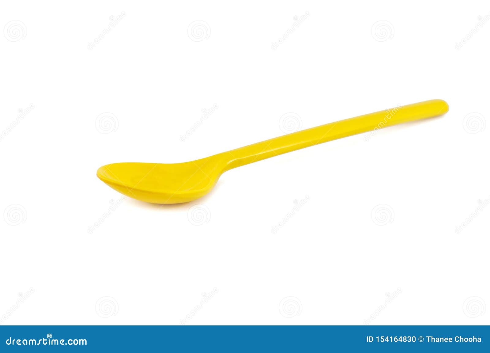 Yellow Spoon Isolated on White Background Stock Photo Image of people