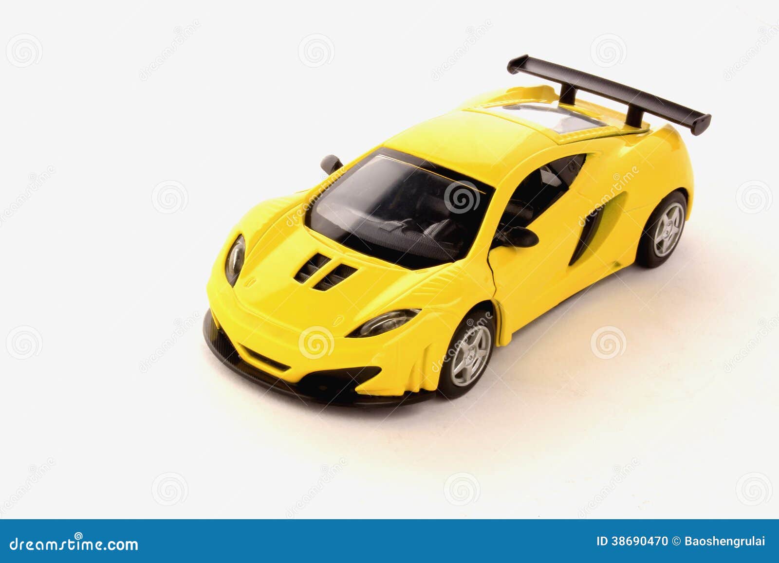 Yellow sport car stock photo. Image of modern, object 38690470
