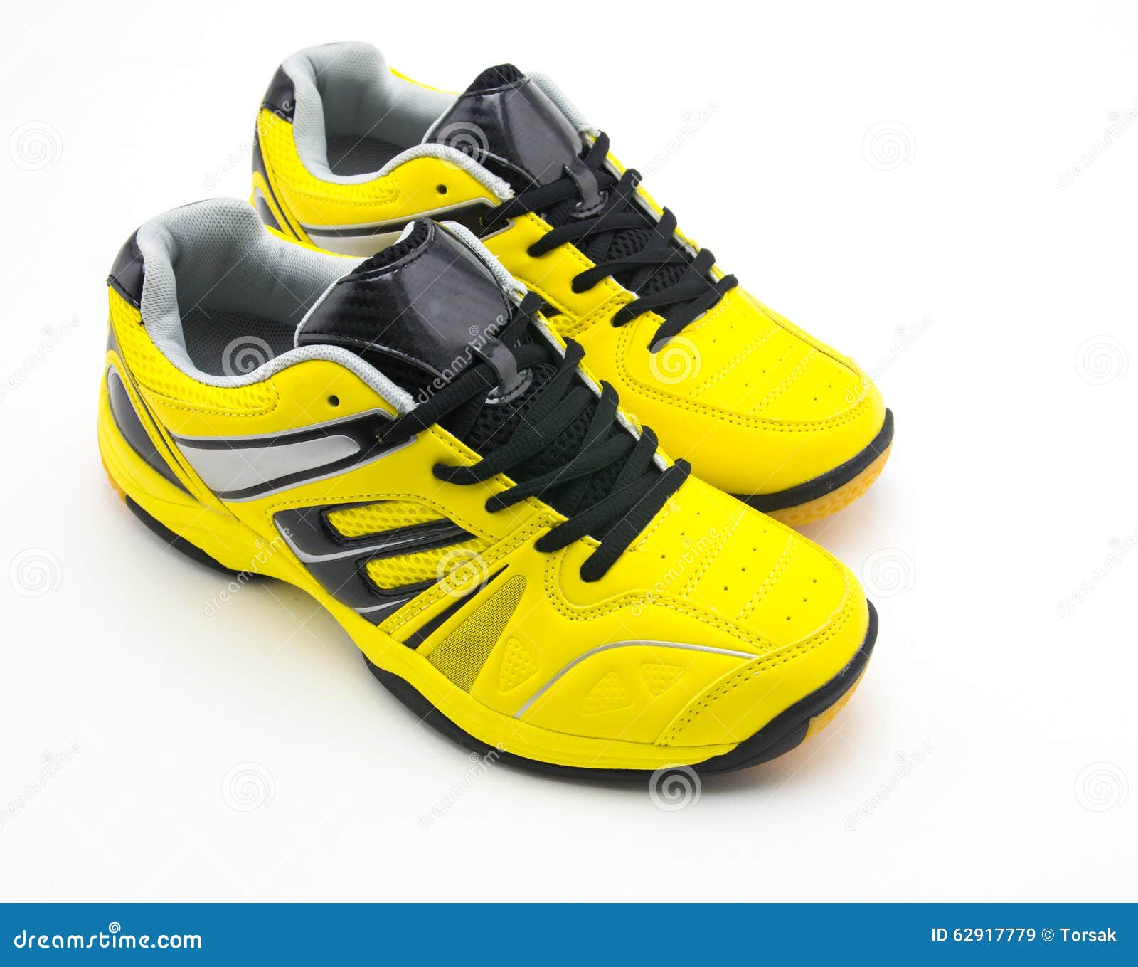 Yellow sport shoes stock image. Image of walking, shoes 62917779