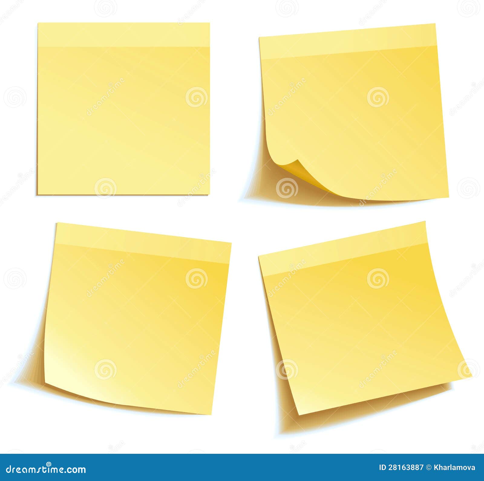 yellow stick note