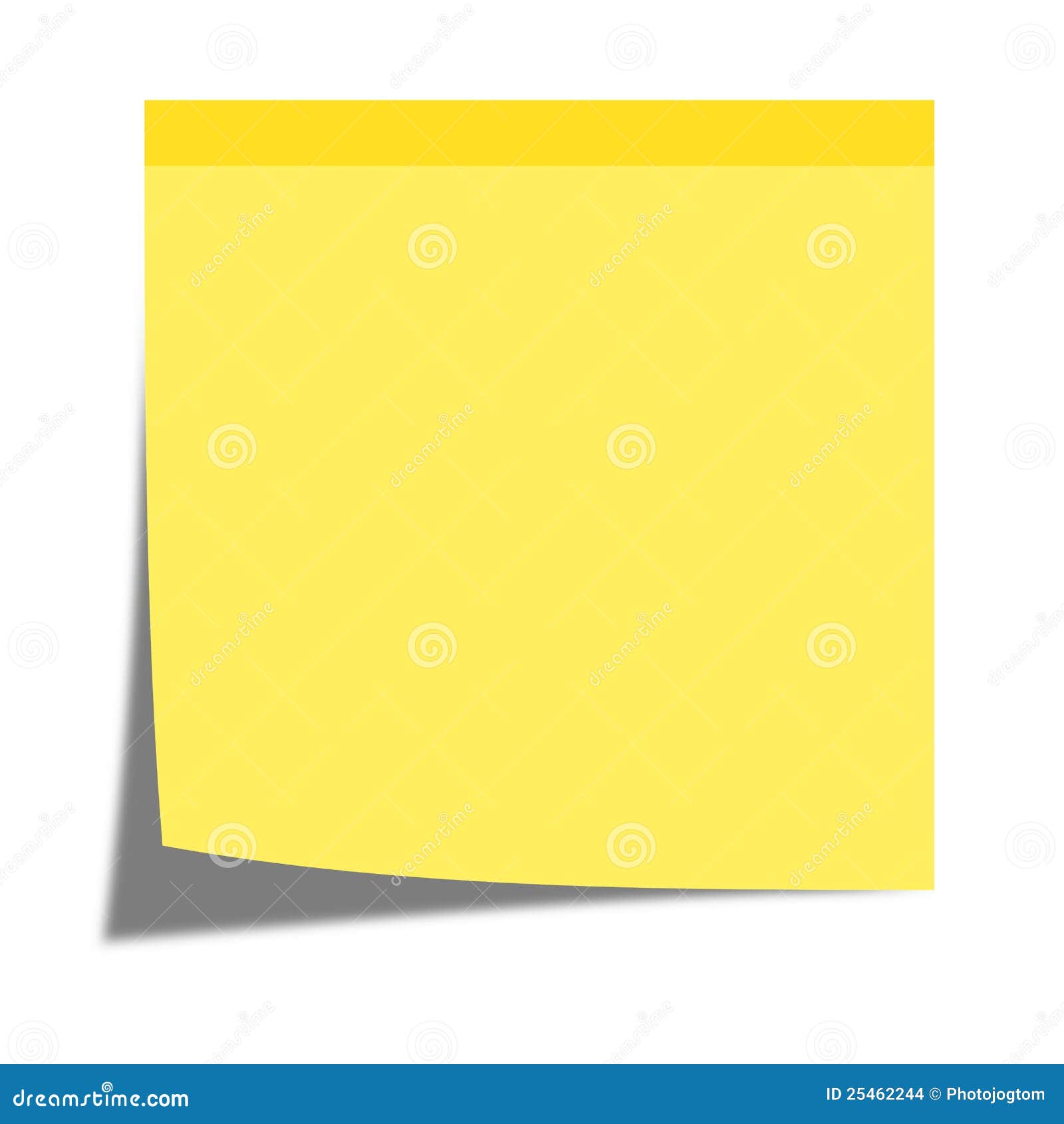 Yellow sticky note stock illustration. Illustration of business 25462244