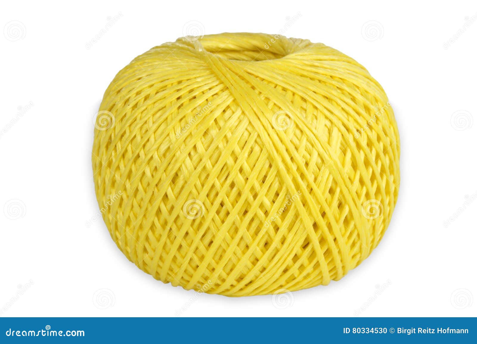 Yellow String stock photo. Image of object, yarn, isolated - 80334530