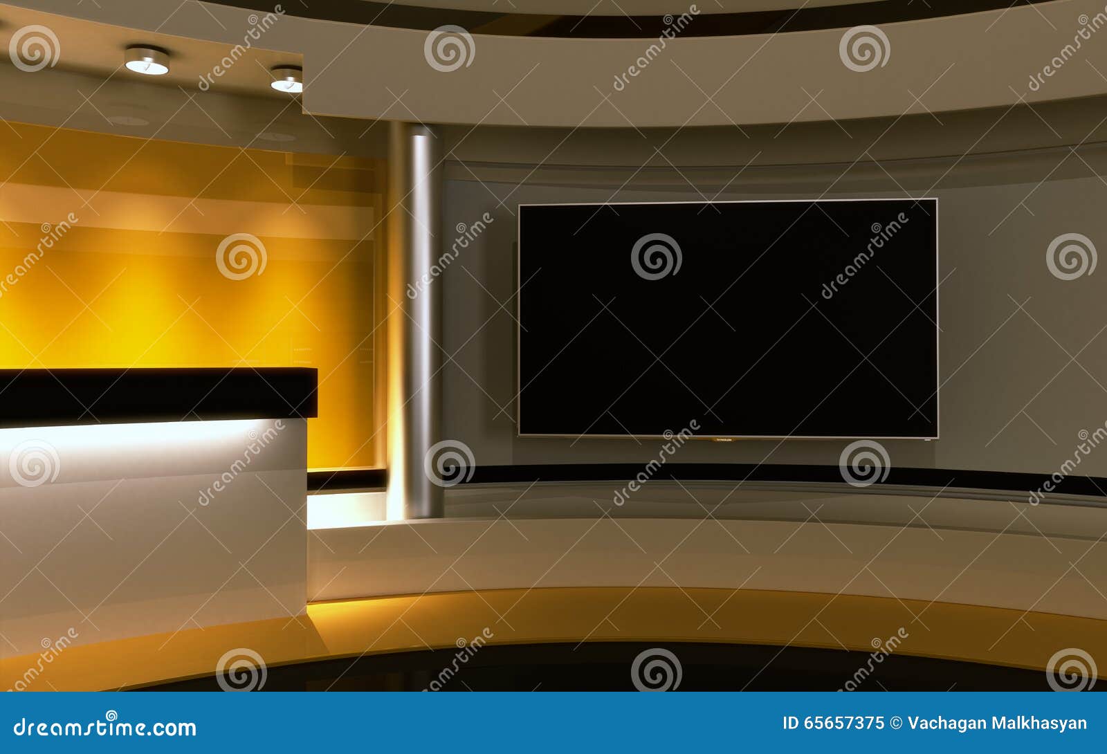 Yellow Studio stock illustration. Illustration of digital 65657375