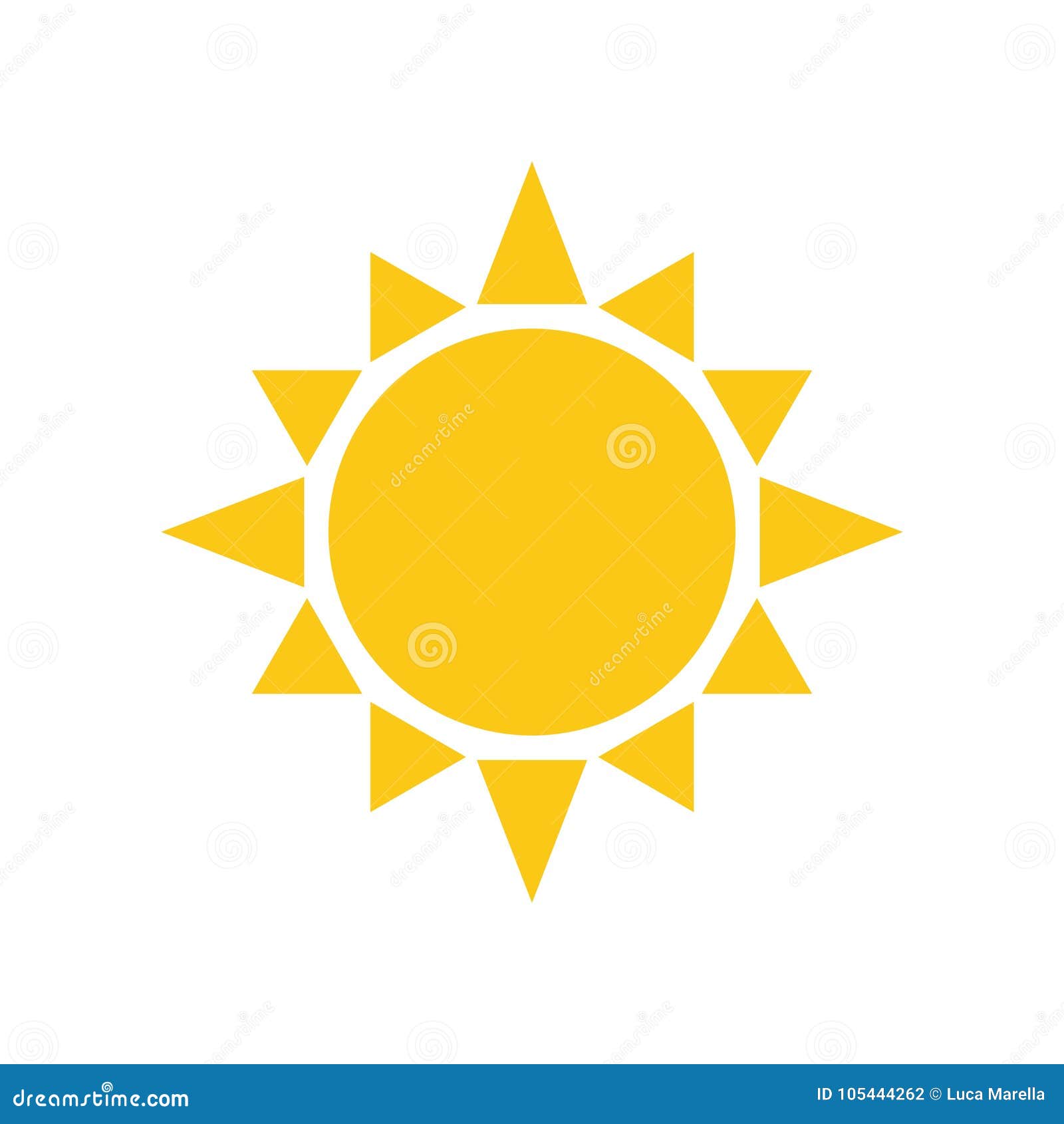 yellow sun  - png