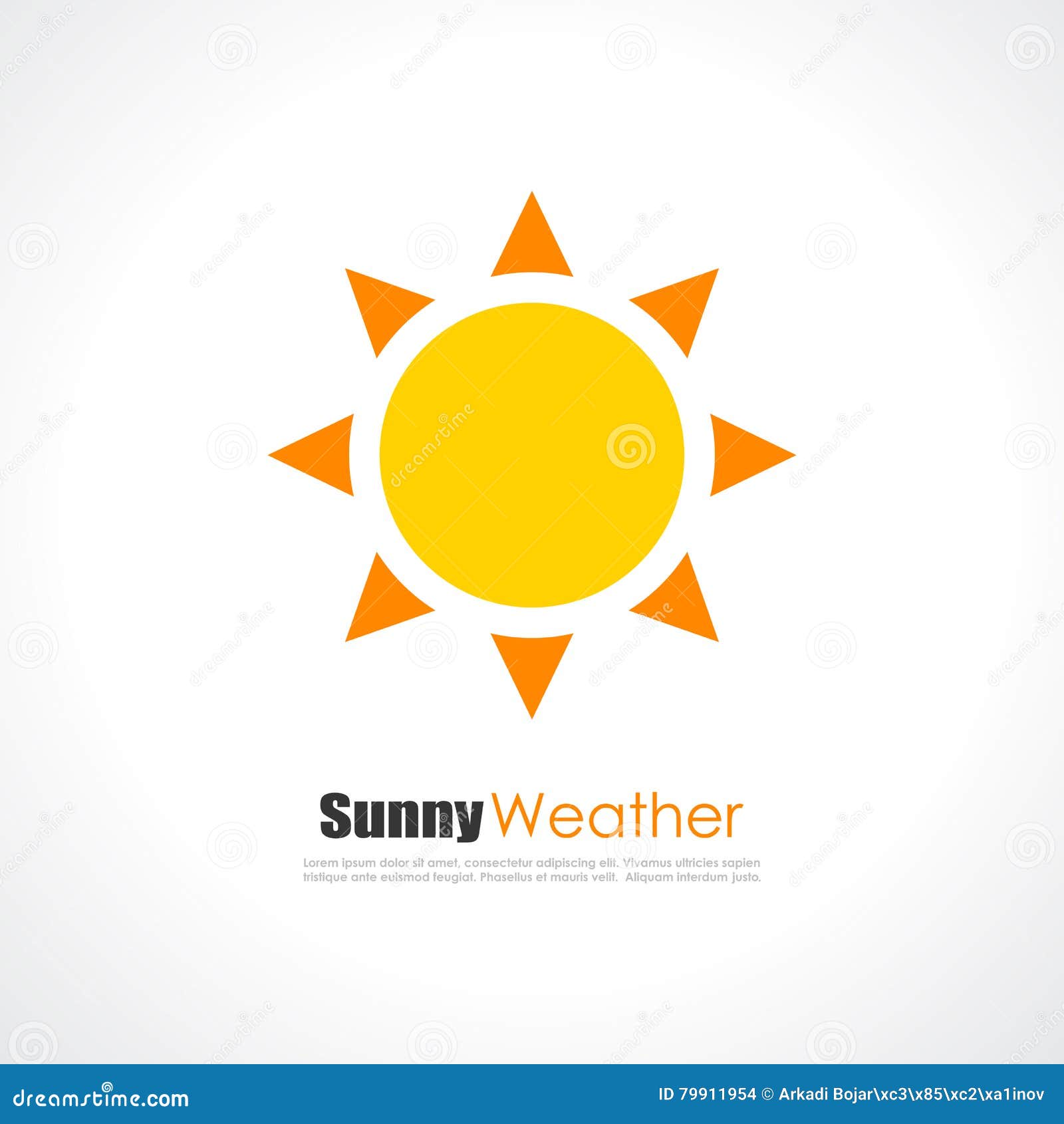 Yellow sun logo stock vector. Illustration of shining 79911954