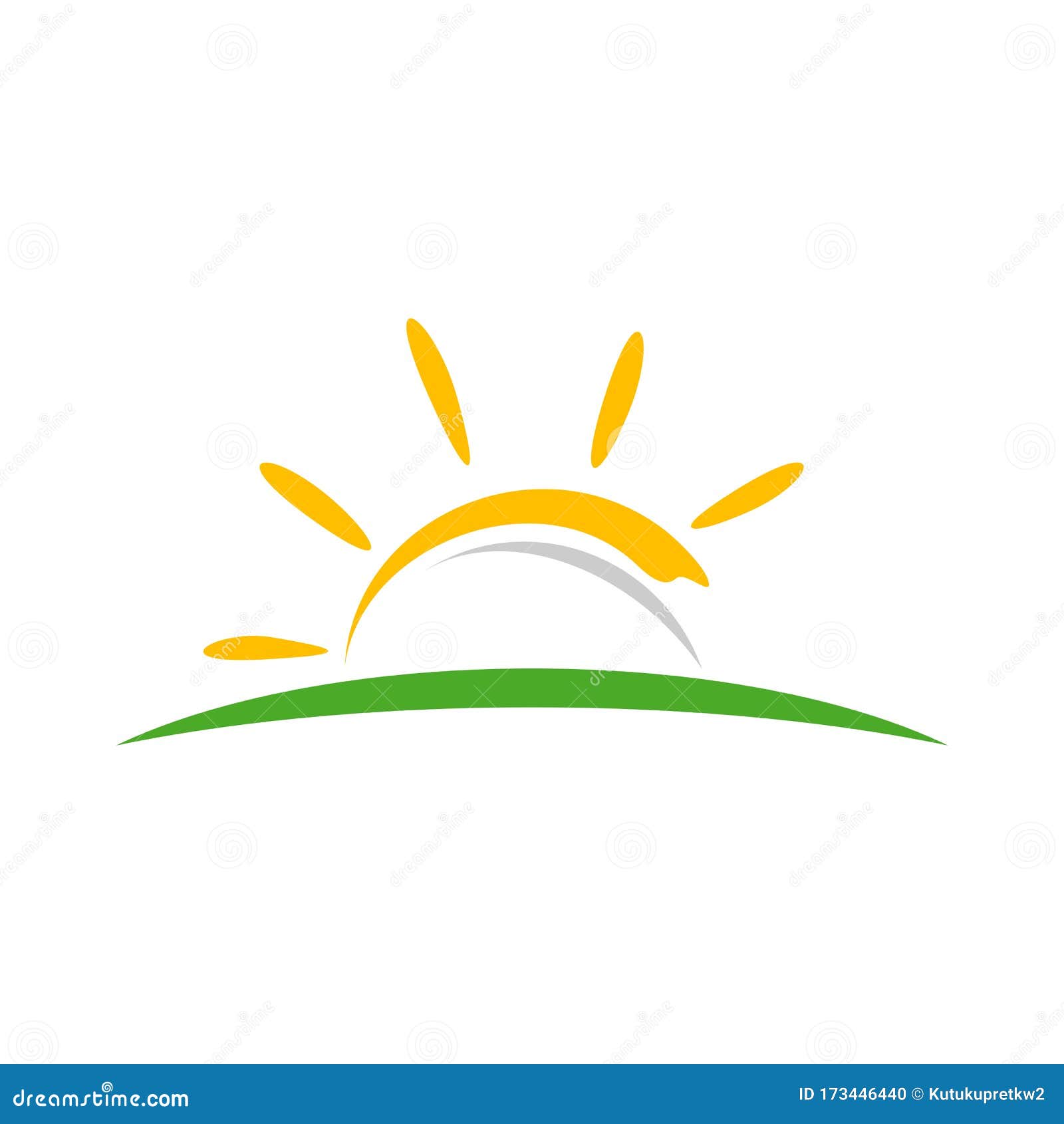Yellow Sun Vector Logo Template Illustration Design. Vector EPS 10