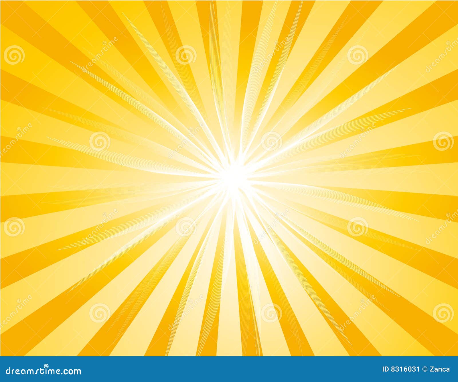 Yellow sunburst background stock vector. Illustration of spring - 8316031