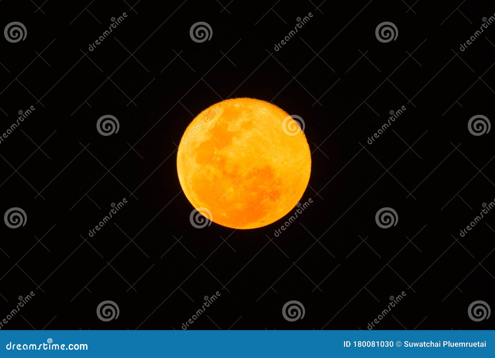yellow supermoon