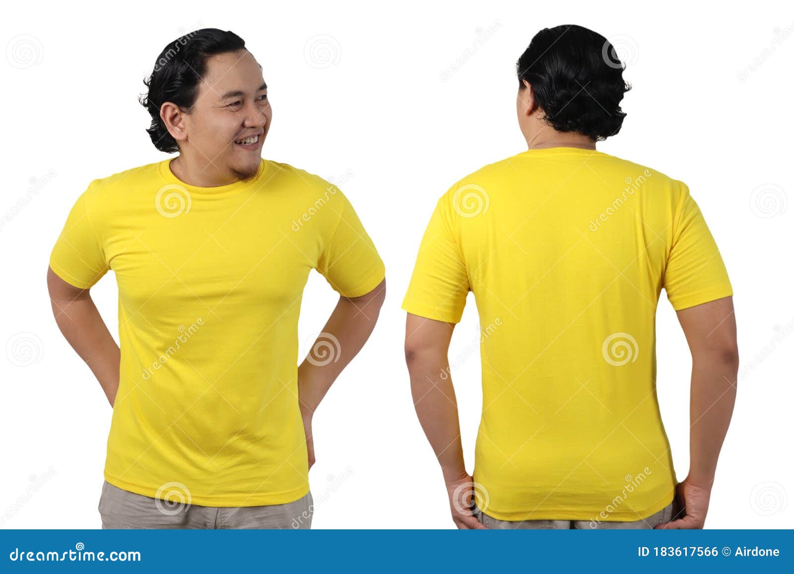 Yellow Shirt Design Template Stock Photo - Image of cotton, shirt ...