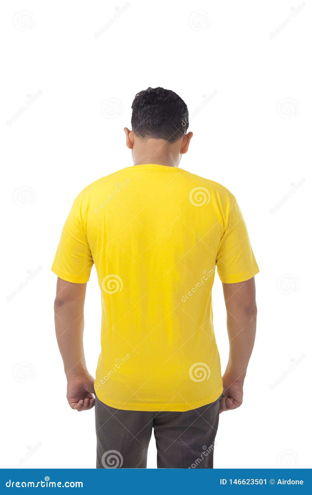 Download Yellow Shirt Design Template Stock Image - Image of blank ...