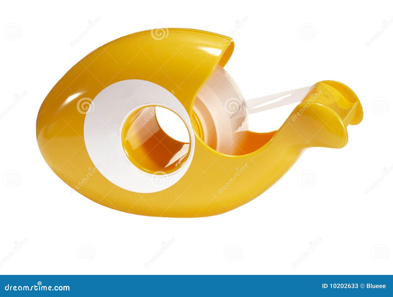 Yellow tape dispenser stock image. Image of yellow, adhesive 10202633