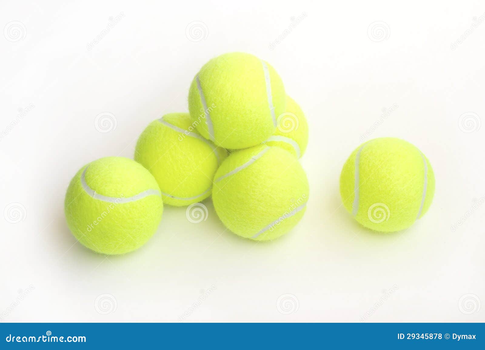 Yellow Tennis Balls on White Closeup Stock Photo Image of closeup