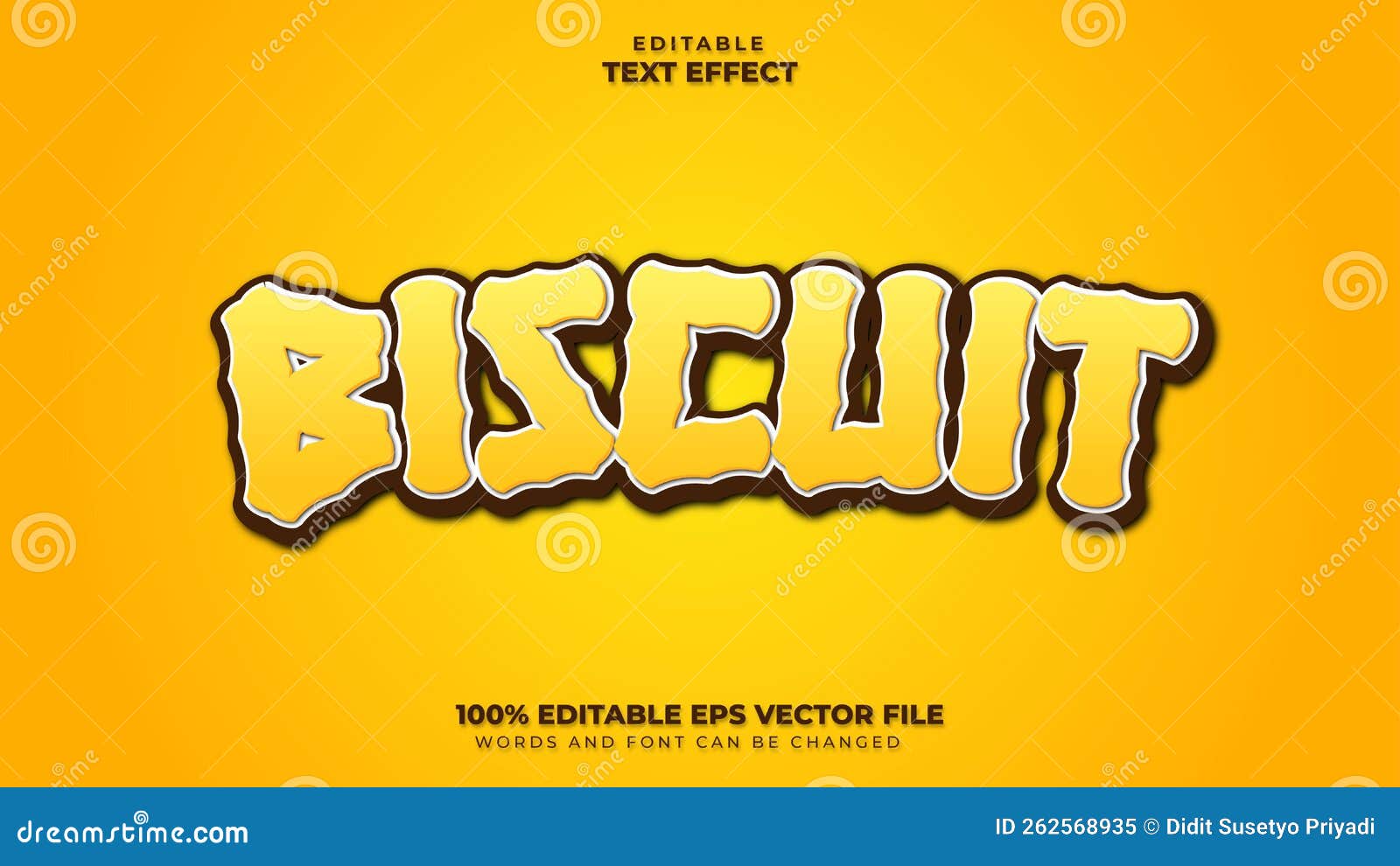 yellow text effect, editable text effect