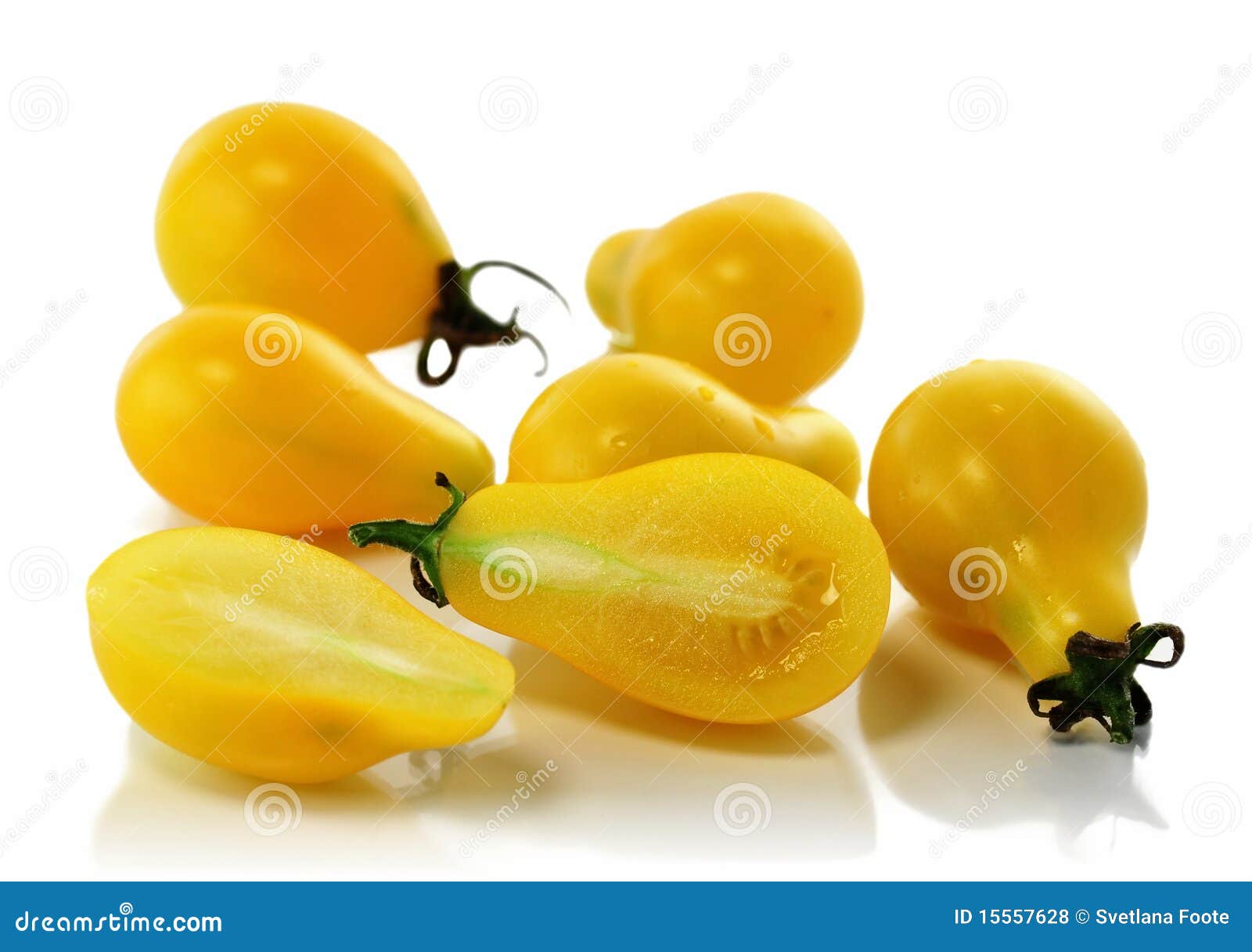 Yellow tomatoes stock photo. Image of cooking, isolated 15557628