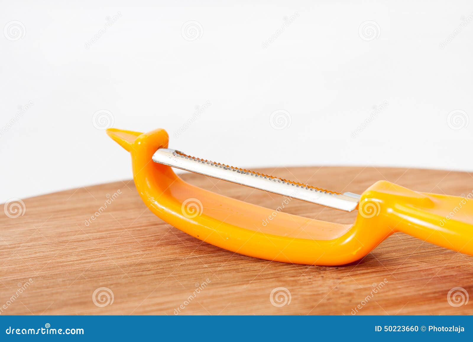 Yellow Tool for Peeling Fruits and Vegetables Stock Photo Image of