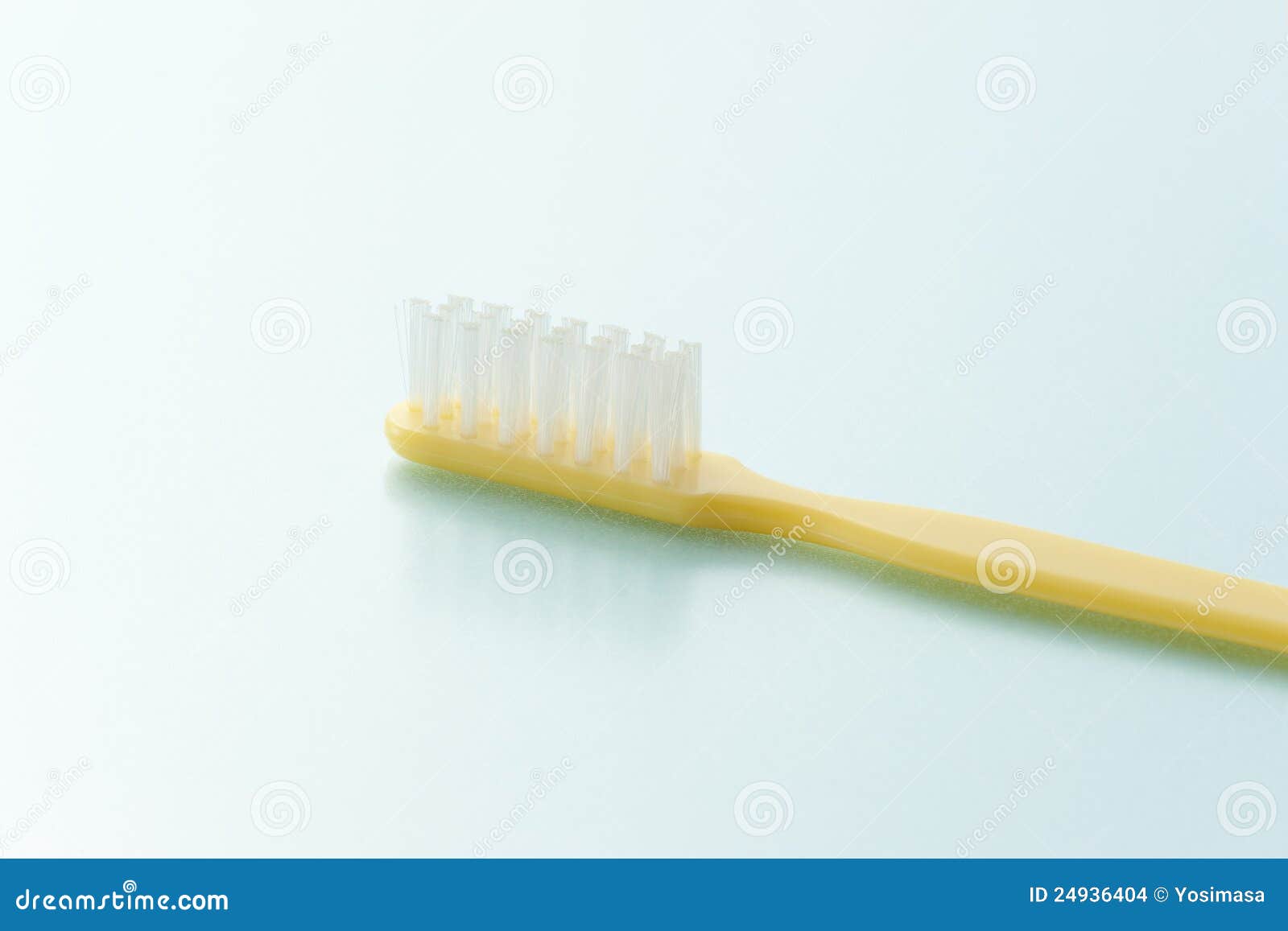 Yellow toothbrush stock photo. Image of health, brush 24936404