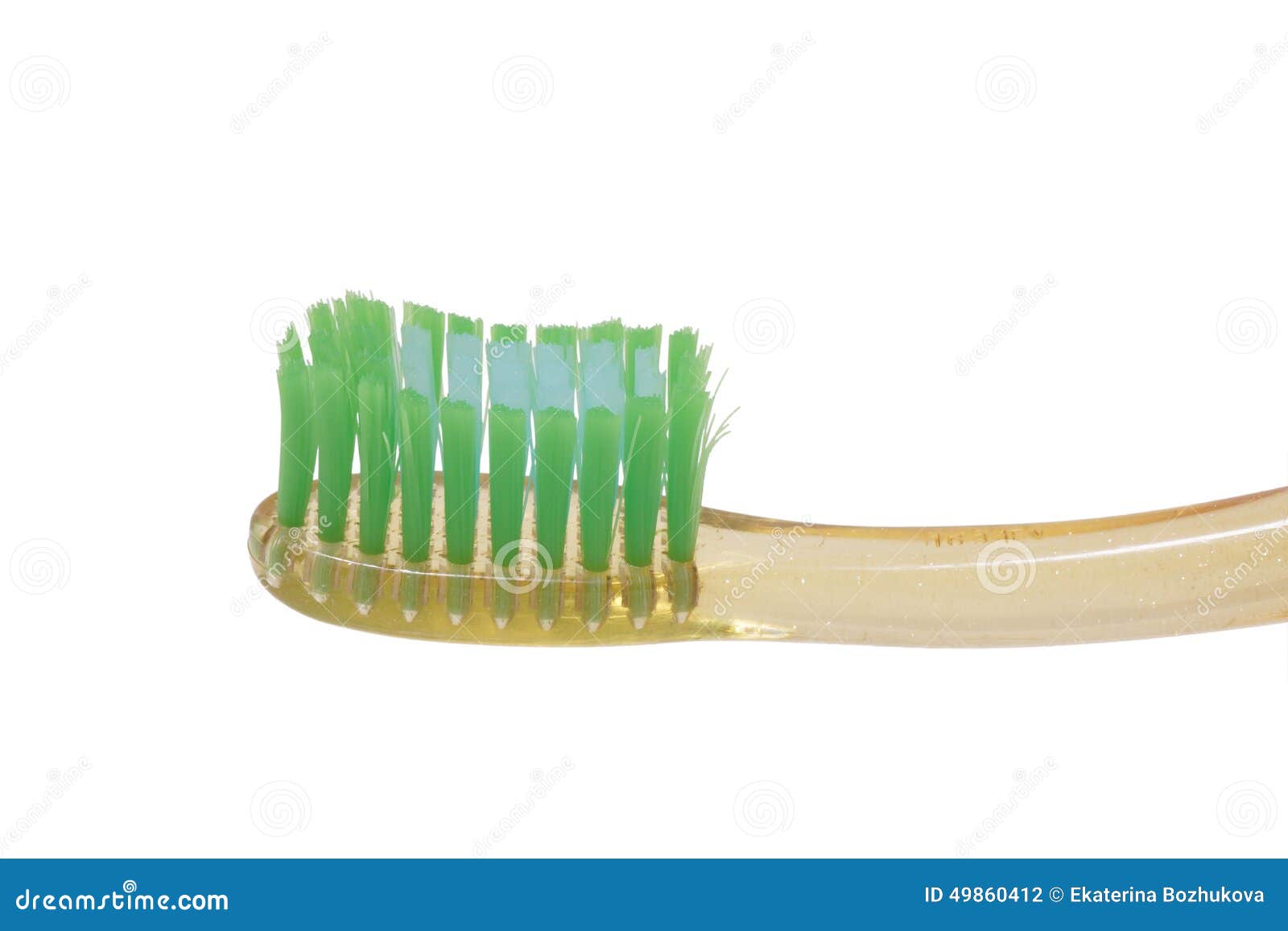 Yellow toothbrush. stock photo. Image of accessory, prevent 49860412