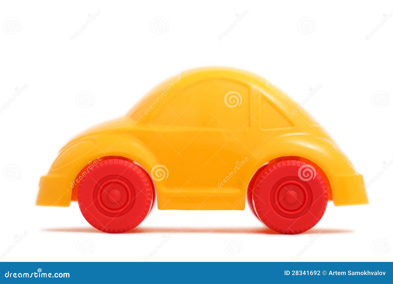 Yellow toy car () stock photo. Image of transportation 28341692
