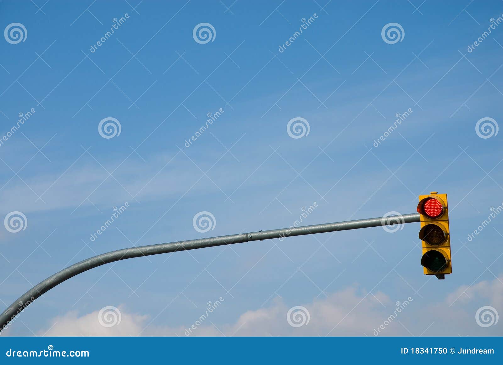 Yellow traffic light stock photo. Image of blue, light 18341750