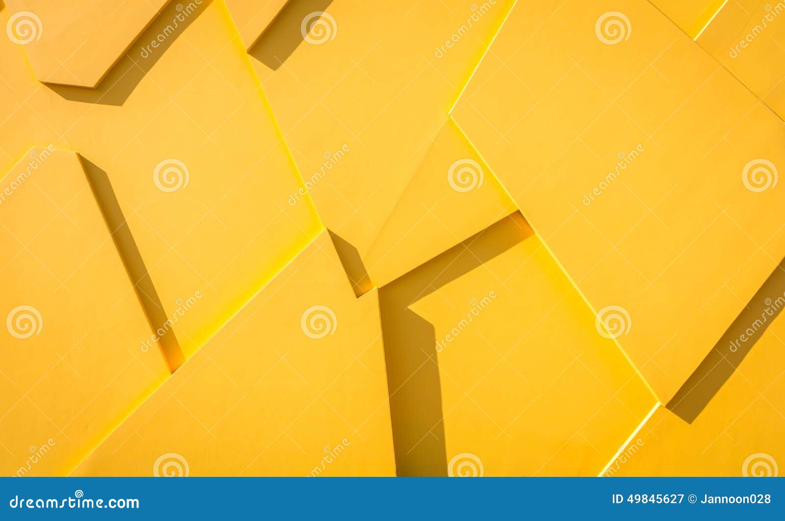 Yellow Triangles Wall Background Stock Image Image of light, style