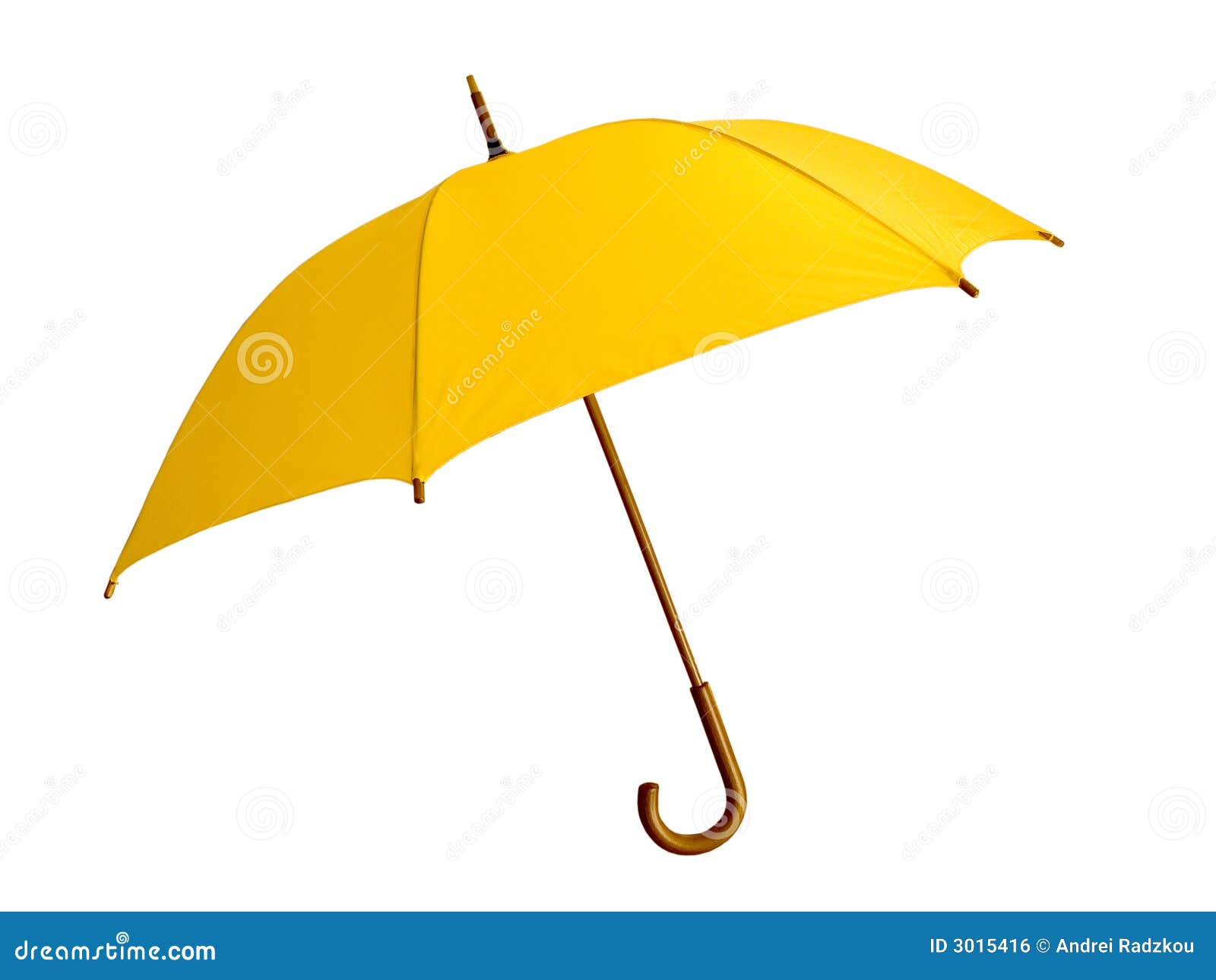Yellow umbrella stock photo. Image of isolated, rain, handle 3015416