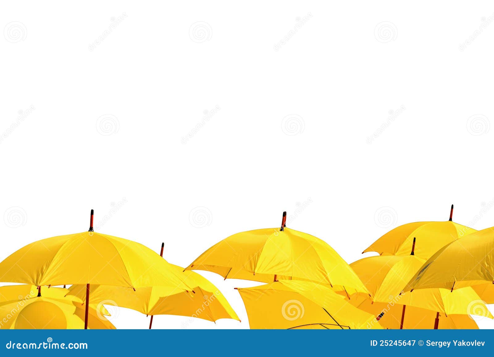 Yellow umbrellas stock image. Image of orange, ornate 25245647