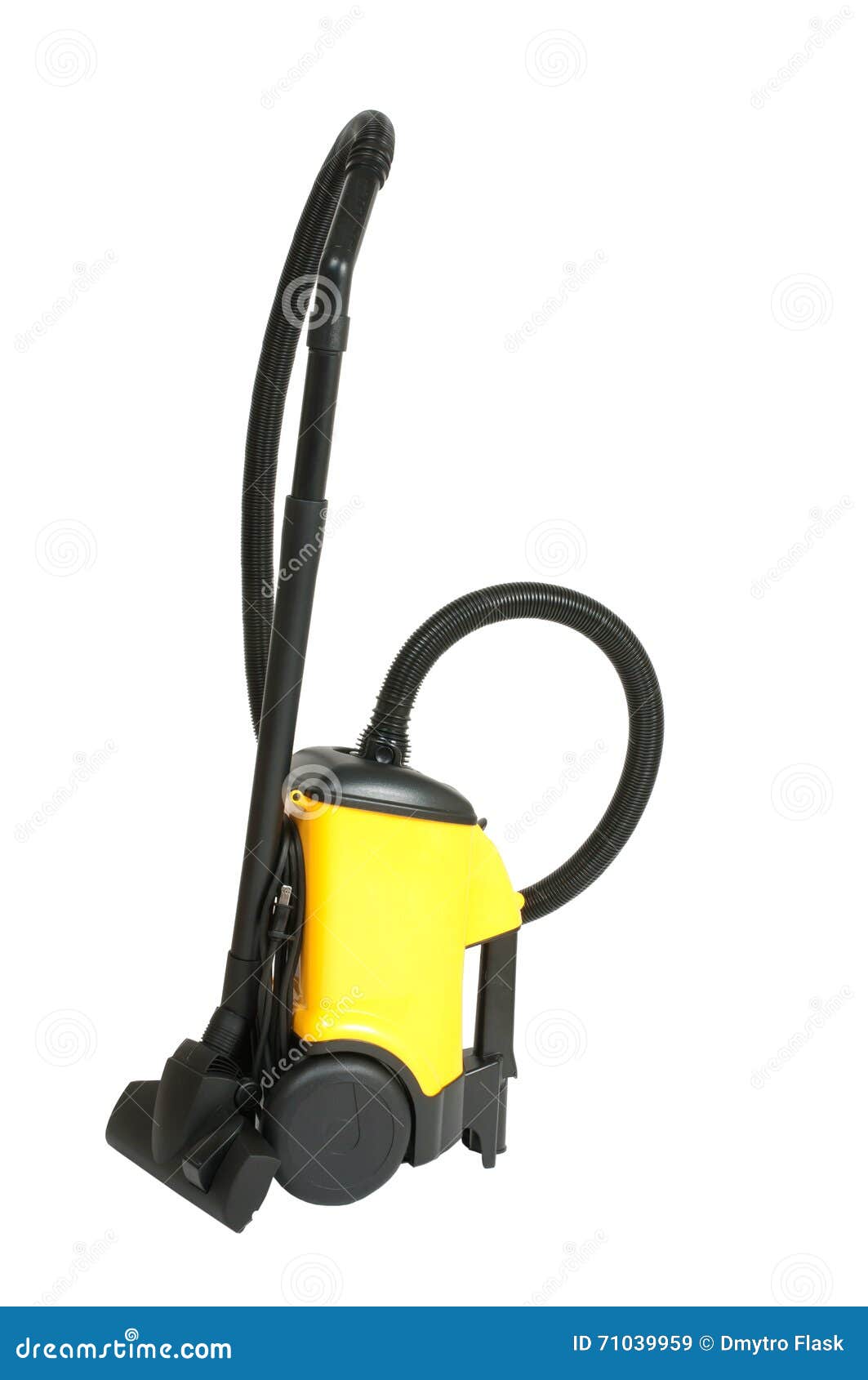 Yellow vacuum cleaner stock image. Image of house, vacuum 71039959