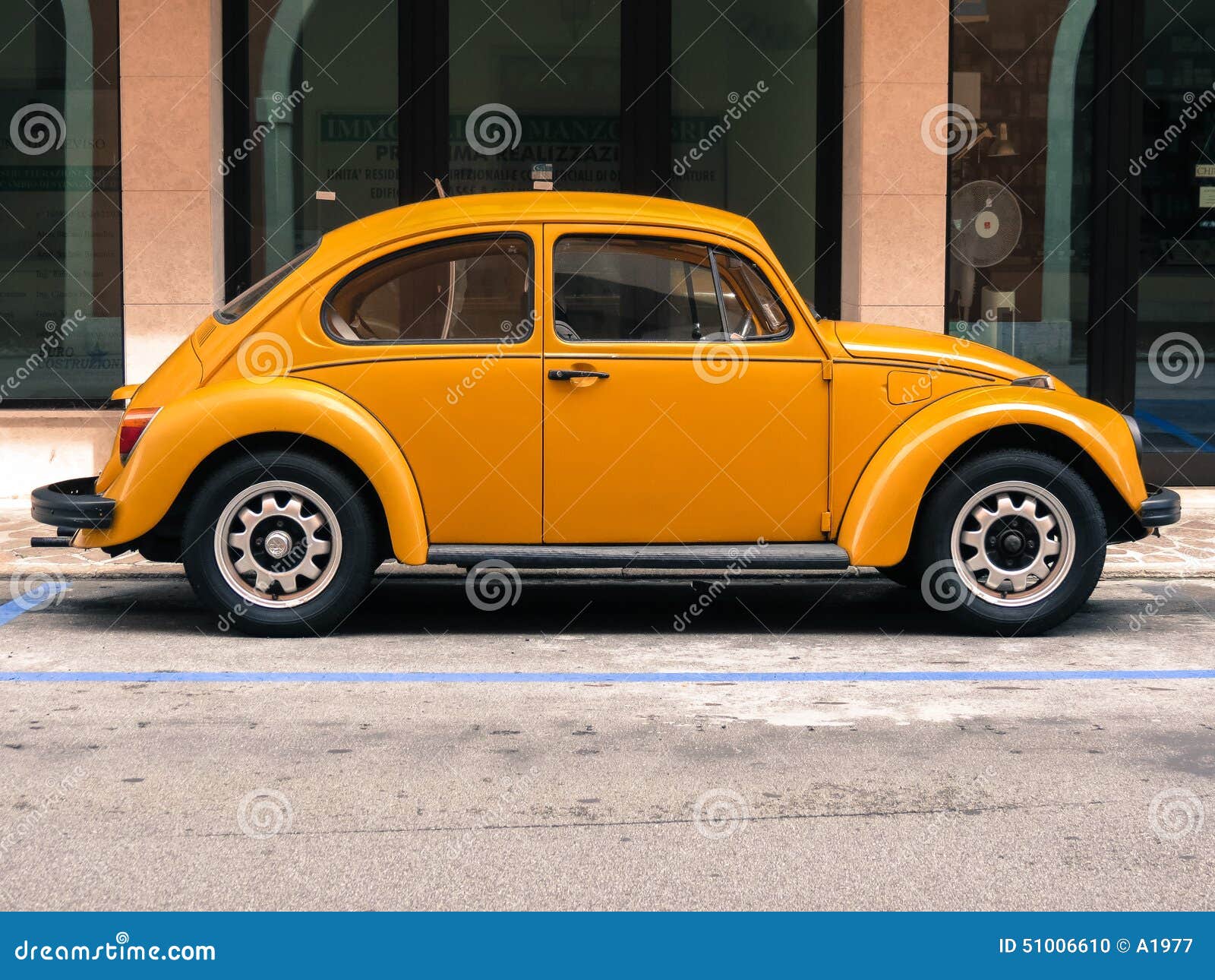 yellow beetle interior