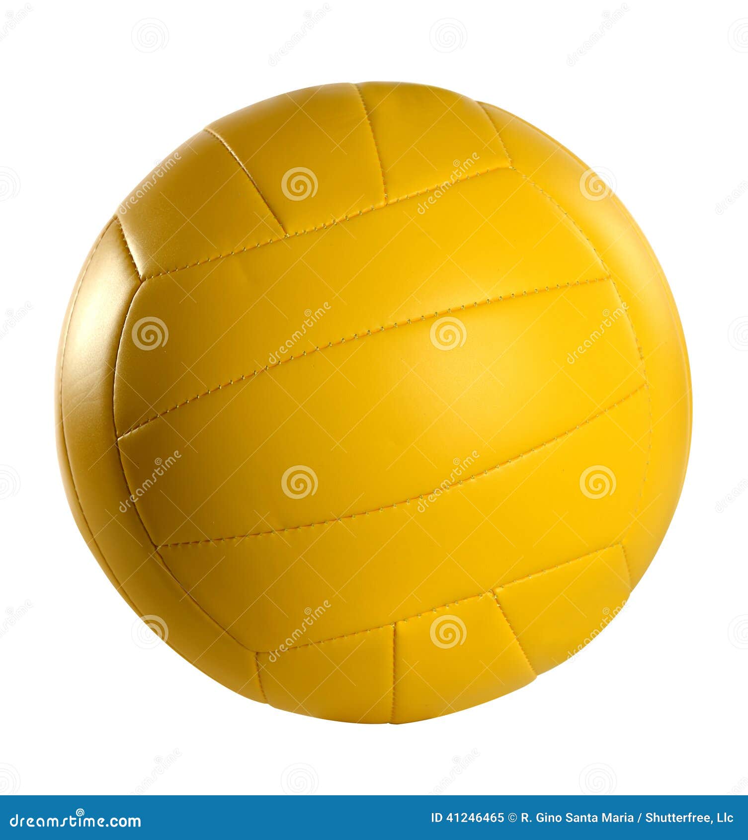 Yellow Volleyball stock image. Image of studio, object 41246465