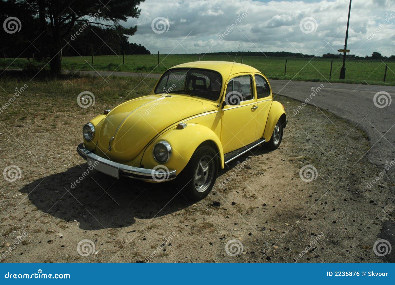 yellow beetle interior