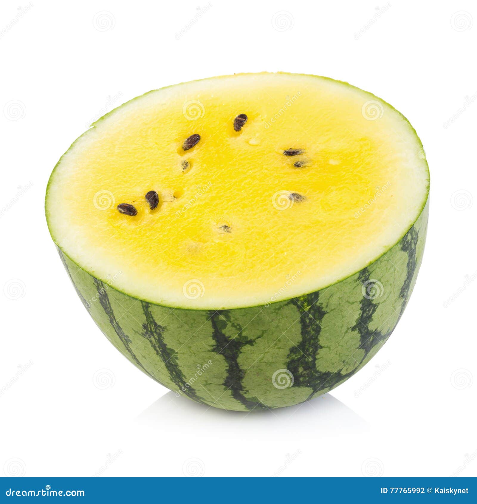 Yellow Watermelon on White Background Stock Photo Image of healthy