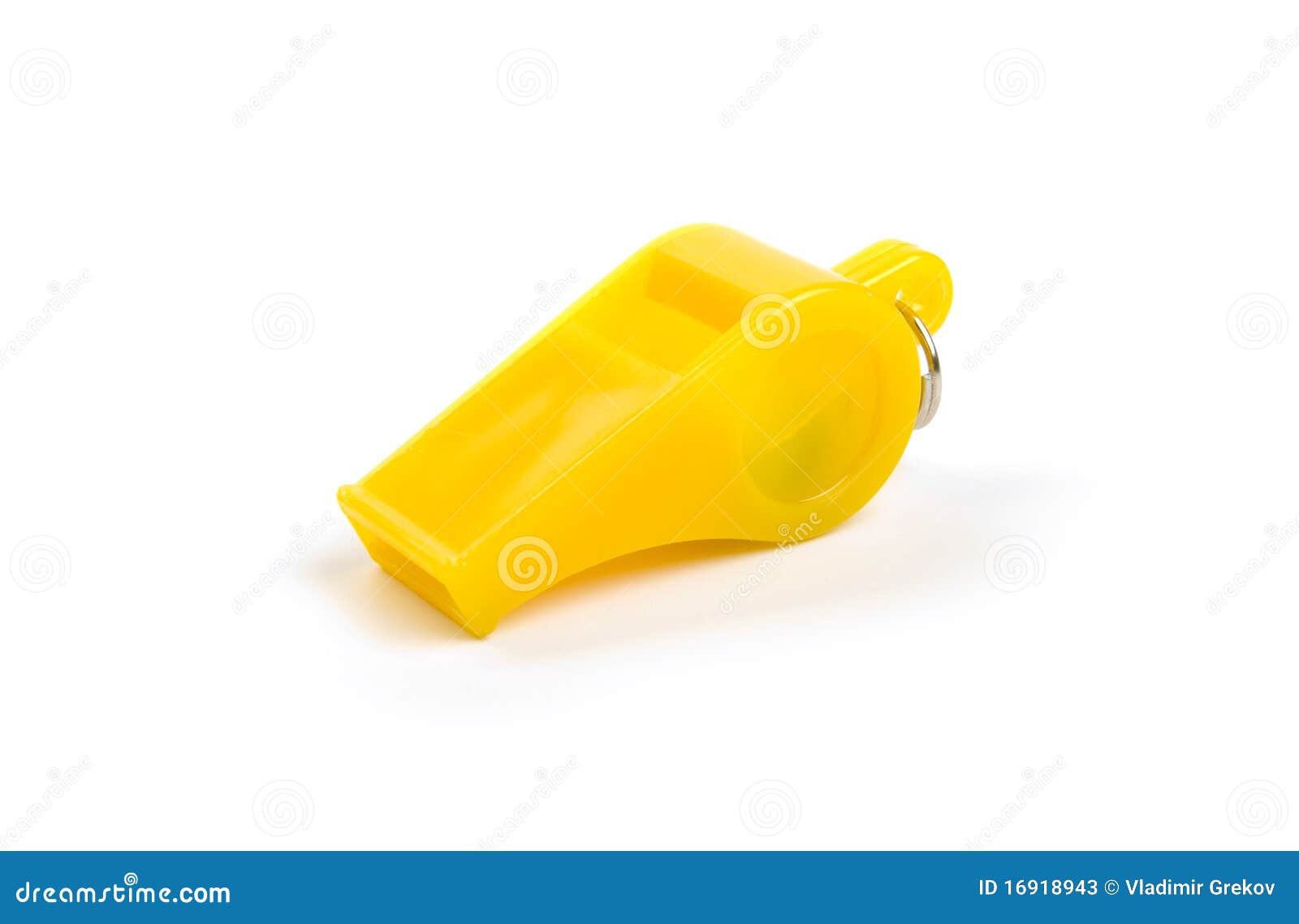 Yellow whistle stock image. Image of coach, authority 16918943