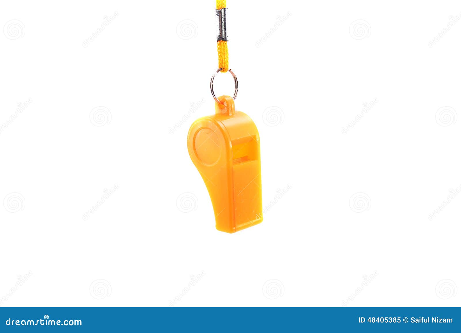 Yellow whistle stock image. Image of equipment, regulation 48405385