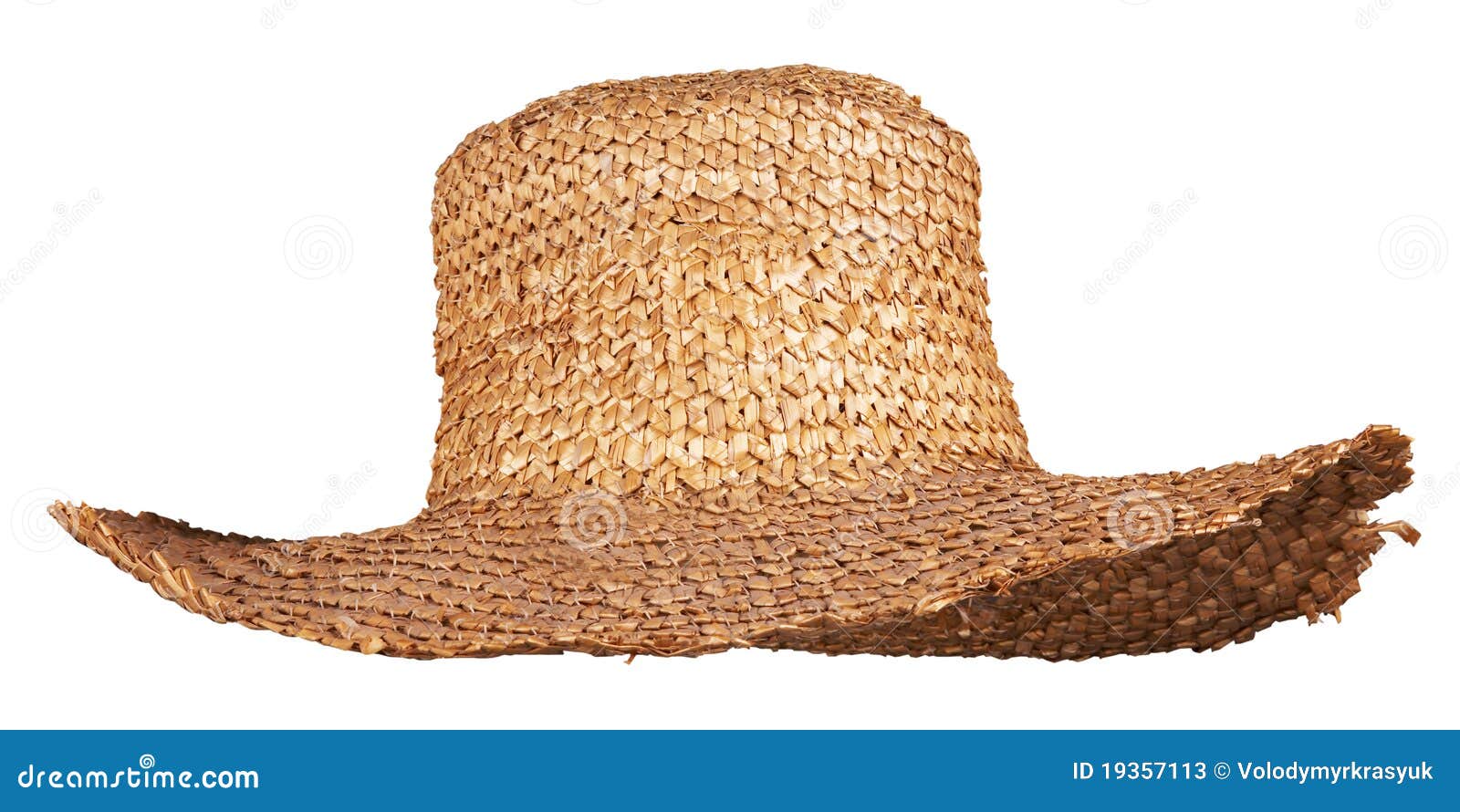 yellow wicker straw hat 