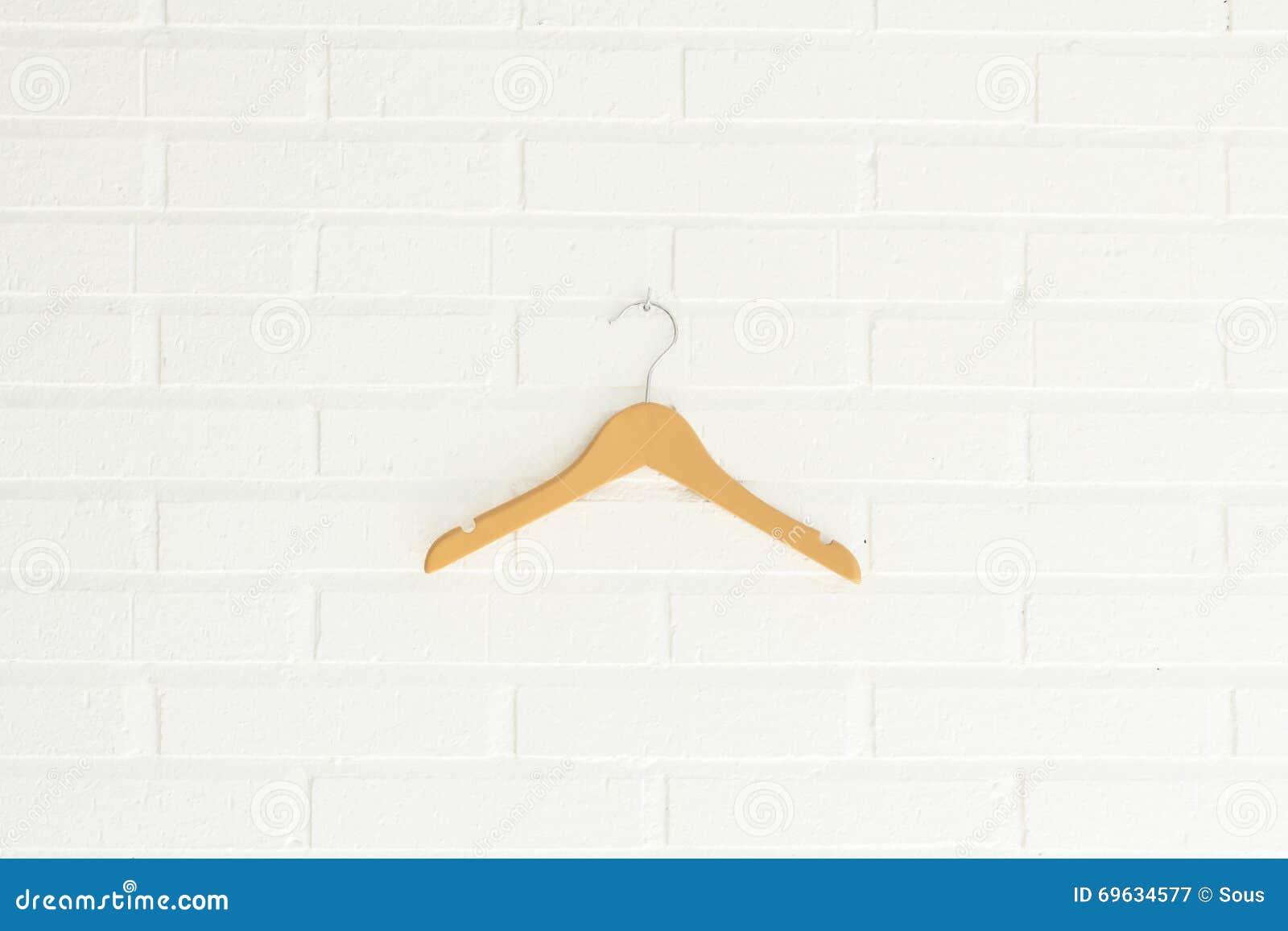 Yellow Wood Children Coat Hanger Stock Image Image of retail, hanger