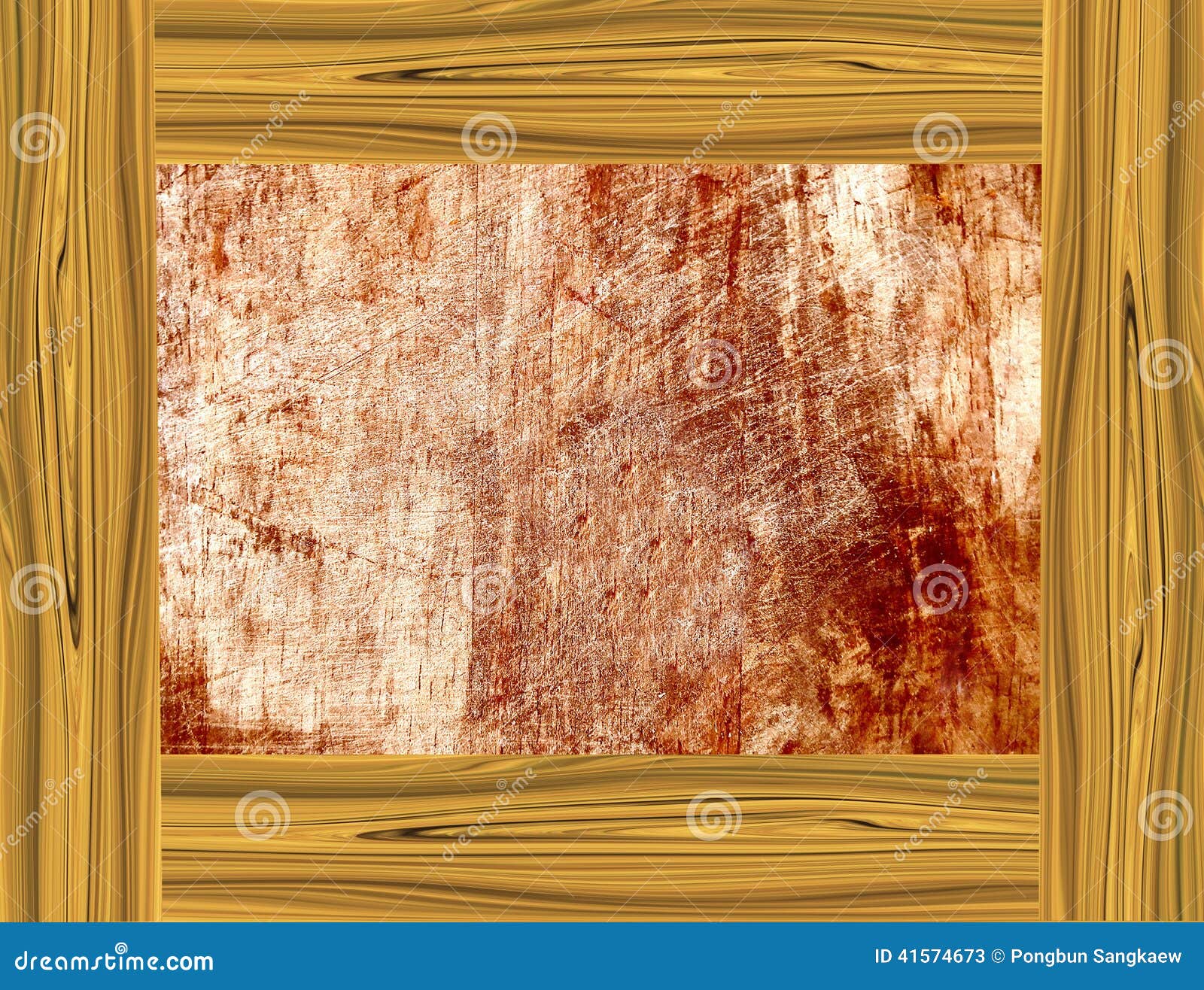 Yellow wood frame stock image. Image of gallery, blank 41574673