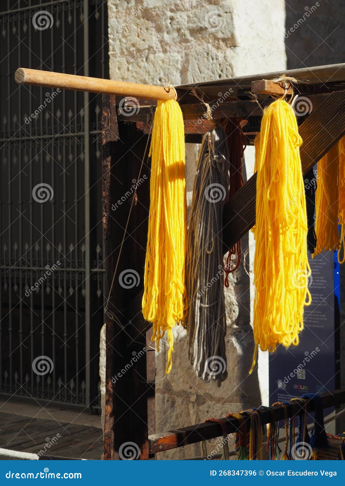 yellow wool