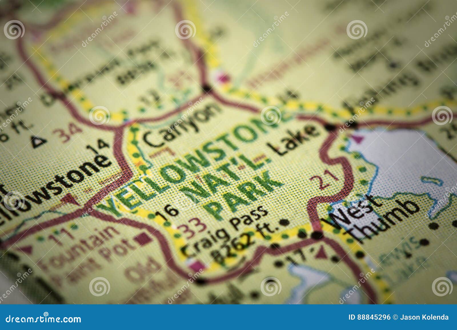 Printable Road Map Yellowstone National Park