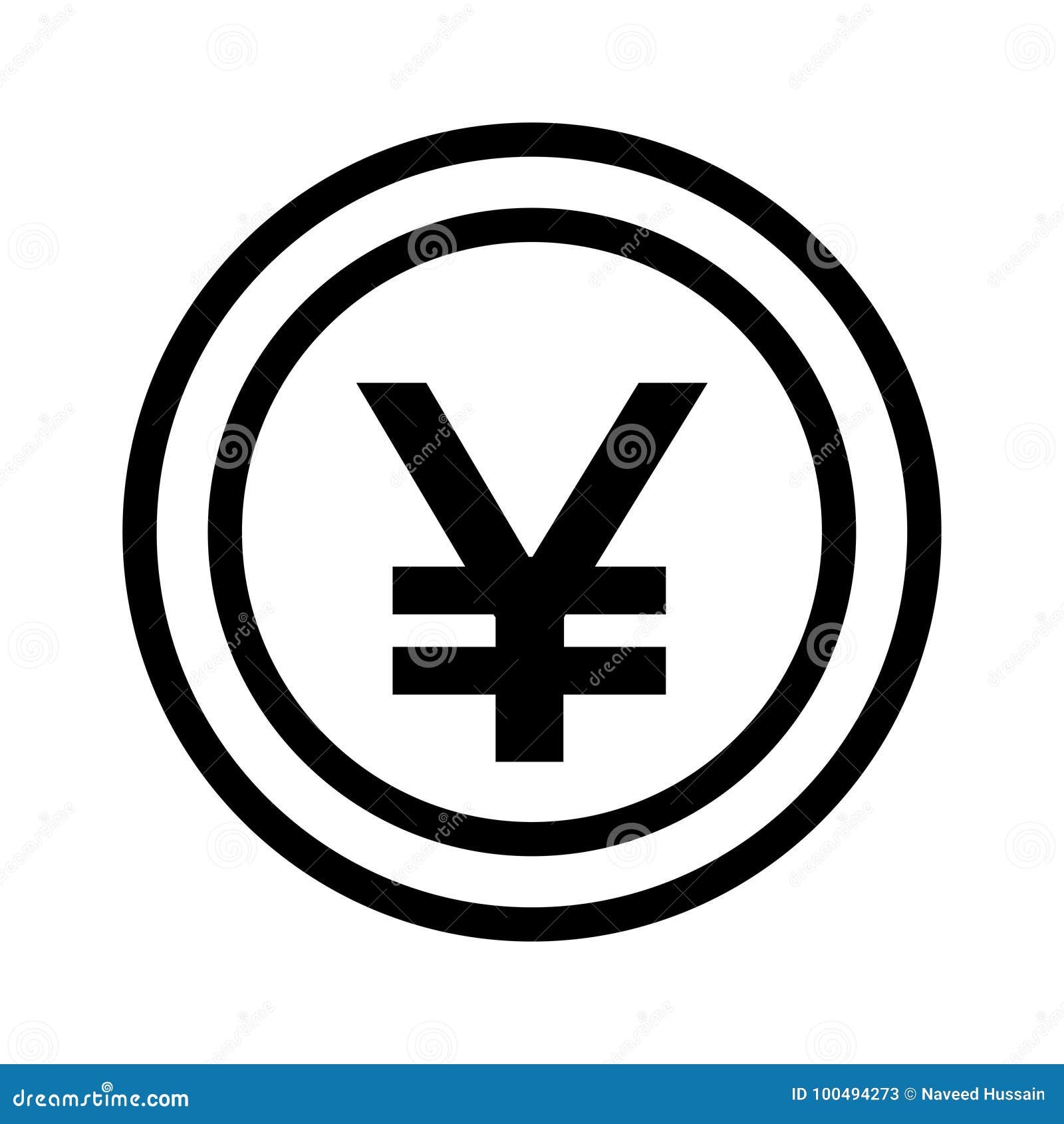 Yen icon. Yen thin line icon