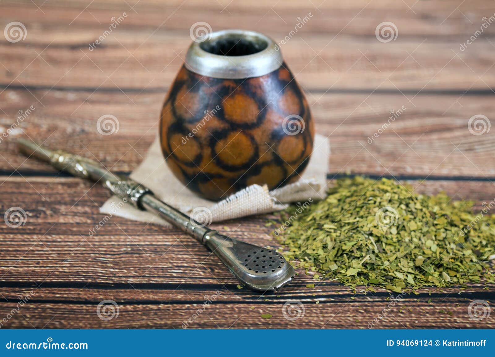 Yerba mate cup and straw stock photo. Image of stick - 94069124